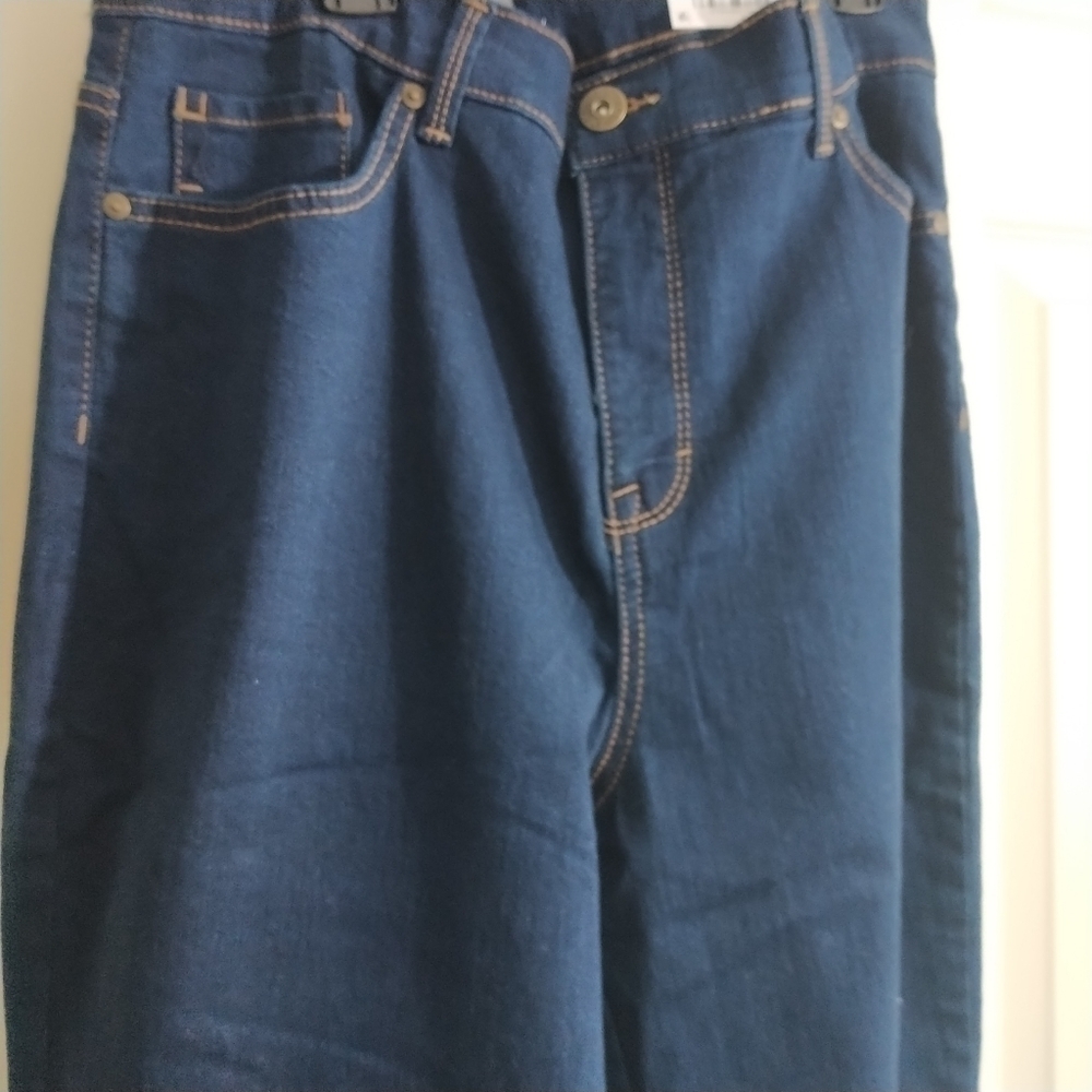 Style & Co Straight Leg Dark Wash Jeans 16S - Picture 6 of 13